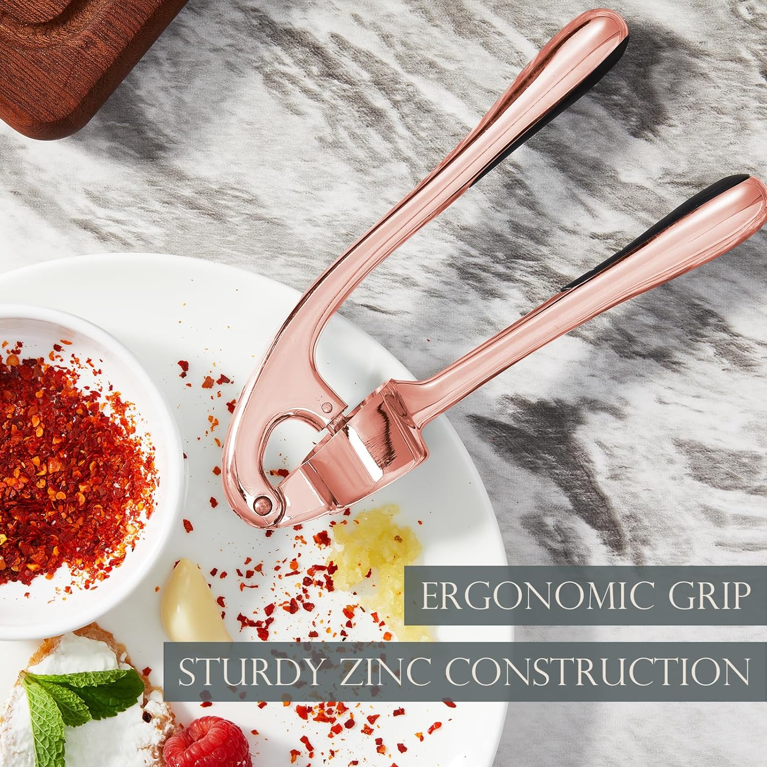 Garlic Press With Studs, Garlic Mincer, Ginger Crusher, Garlic Crusher Garlic Press With Studs, Garlic Mincer, Ginger Crusher, Garlic Crusher